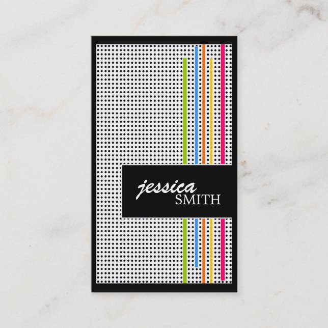 Stylish Retro Business Cards (Front)