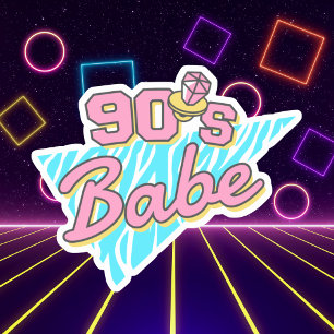 Stylish Retro Fun 90s Babe