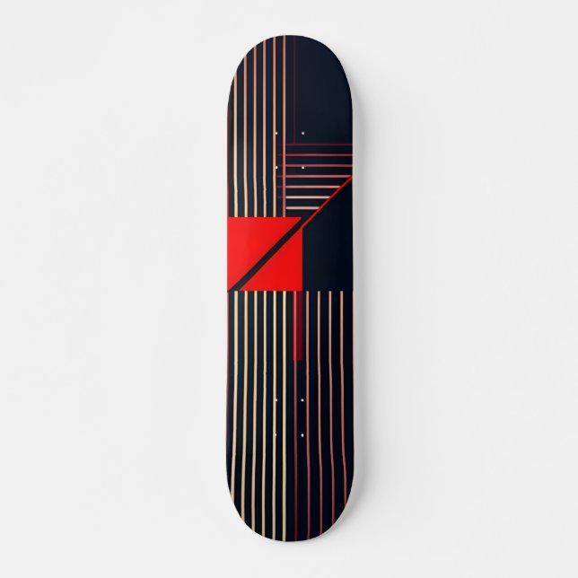 Stylish Retro Graphic Design Skateboard (Front)
