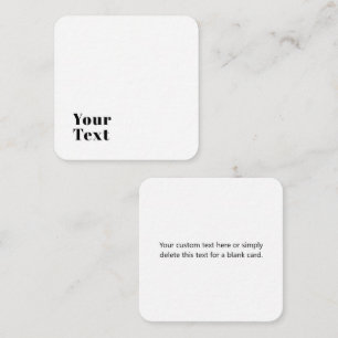 Stylish Retro Modern Lettering Editable Black Enclosure Card
