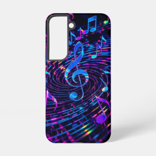 Stylish Retro Musical Notes Samsung Galaxy Case