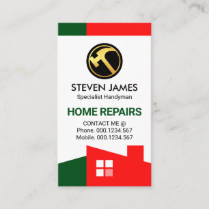 Stylish Rooftop Building Frame Business Card