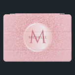 Stylish Rose Gold Glitter Template Trendy Girly iPad Pro Cover<br><div class="desc">Stylish Rose Gold Glitter Template Trendy Girly Monogram Elegant Modern iPad Smart Cover.</div>