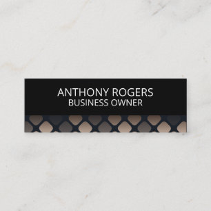 Stylish Rounded Square Pattern Mini Business Card