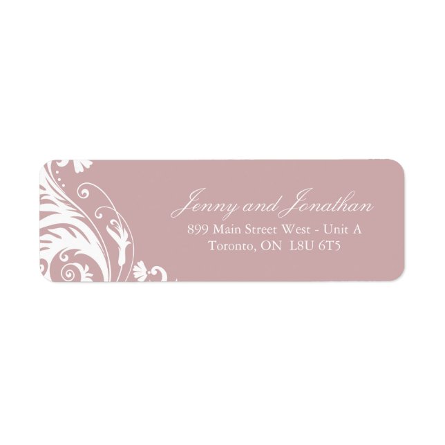 Stylish RSVP Address Labels (Front)