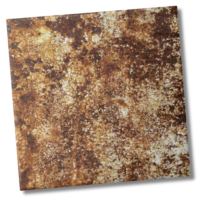 Stylish Rustic Texture Ceramic Tile (Stylish Rustic Vintage Industrial Rust Texture Ceramic Tile)