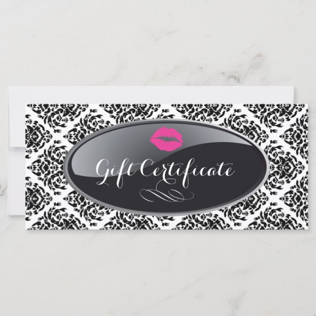 STYLISH SALON AND SPA GIFT CERTIFICATE (Front)