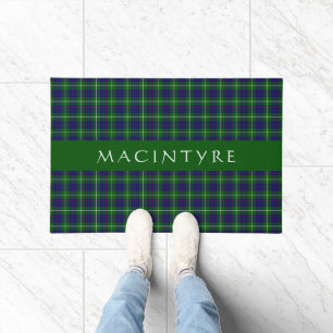 Stylish Scottish Clan MacIntyre Tartan Custom Doormat