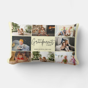 Stylish Script Collage Best Grandparents Evers Lumbar Cushion