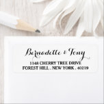 Stylish Script Custom Name & Address Return Address Label<br><div class="desc">Stylish Script Custom Name & Address Return Address Labels.</div>