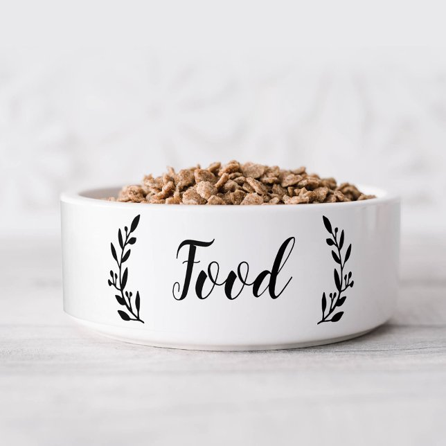 Stylish Script Dog Food Bowl (Creator Uploaded)