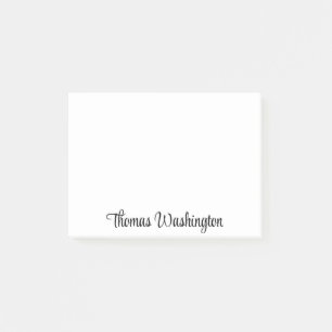 Stylish Script Monogrammed Post-it Notes