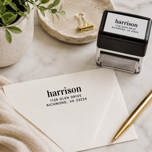 Stylish Script Return Address Self-inking Stamp (Stylish Script Return Address Self-inking Stamp)