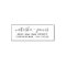 Stylish Script Wedding Return Address Stamp