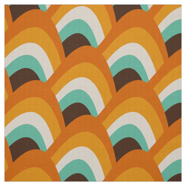 stylish seventies retro mod fabric (Swatch)