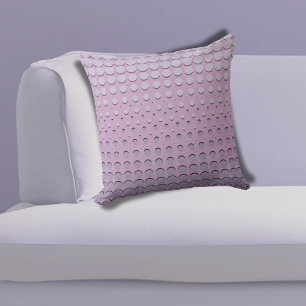 Stylish Shades of Purple Halftone Dots Cushion