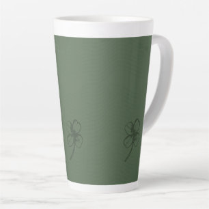 Stylish Shamrocks Latte Mug