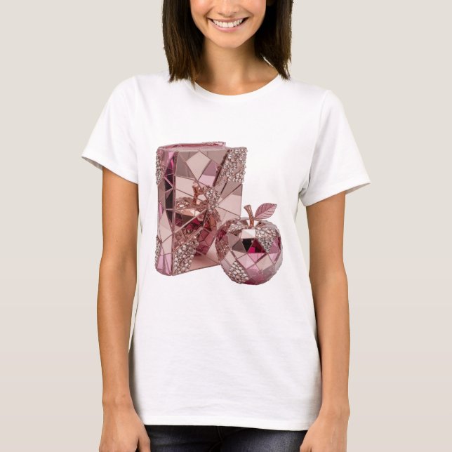 Stylish Silver ABSTRACT ART Abstract Design T-Shirt (Front)