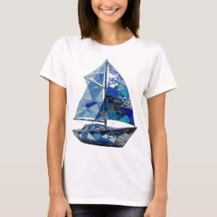 Stylish Silver ABSTRACT ART Graphic Design T-Shirt
