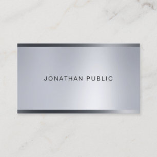 Stylish Silver Look Lights Professional Elegant Business Card