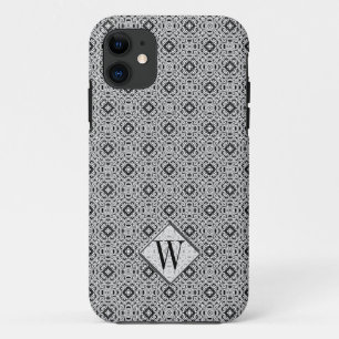 Stylish Silver  Monogram Custom iPhone 5 Case