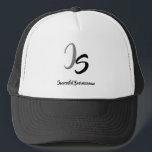 Stylish Silver Monogram for Successful Businessman Trucker Hat<br><div class="desc">Trucker Hat with Stylish Silver Monogram ornament (a silver foil ornament - are simulated). For Creation and Customise Your Personal Monogram template. Business Man Fashion Personalised Graphic design. Accessories > Hats & Hair Accessories > Hats & Caps > Baseball & Trucker Hats trendy gift (for him) From "Successful Businessman" -...</div>