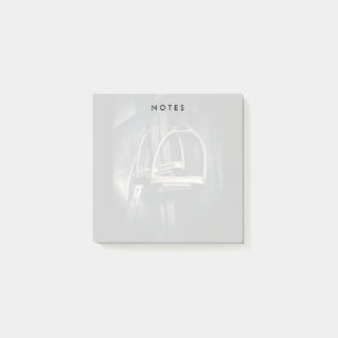 Stylish Silver Stirrups on English Riding Saddle Post-it Notes