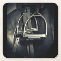Stylish Silver Stirrups on English Riding Saddle