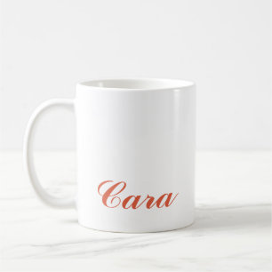 STYLISH SIMPLE CUSTOMIZED NAME BRIDESMAID MODERN  COFFEE MUG