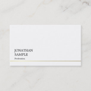 Stylish Simple Design Modern Trendy Cool Plain Business Card