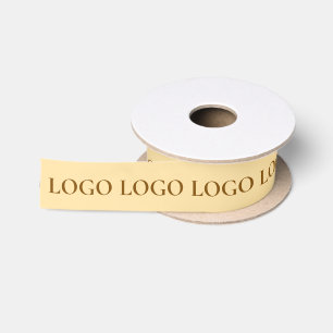 STYLISH SIMPLE MODERN CUSTOMIZED NAME YOUR LOGO SATIN RIBBON