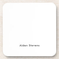 Stylish Simple Plain Black & White Minimalist