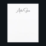 Stylish Simple Plain Black & White Minimalist Name Flyer<br><div class="desc">This simple,  minimalist and plain design is for you. Why use an ordinary one? How about this design that will draw attention to you?</div>