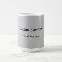 Stylish Simple Plain Grey Minimalist