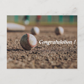 Stylish Simple Sporty congratulation postcard