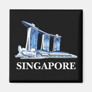 Stylish Singapore Travel Magnet