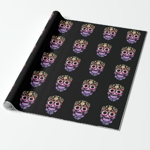 Stylish skull wrapping paper