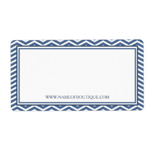 Stylish Slate Blue Chevron Beauty Boutique Website