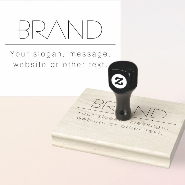 Stylish Slogan, Address or Any Other Text Rubber Stamp (Creator Uploaded)