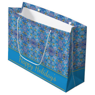 Stylish Snowflakes Large Gift Bag