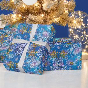 Stylish Snowflakes Wrapping Paper