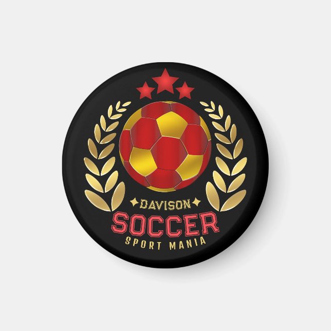 Stylish Soccer Logo | For Adults Magnet (Front)