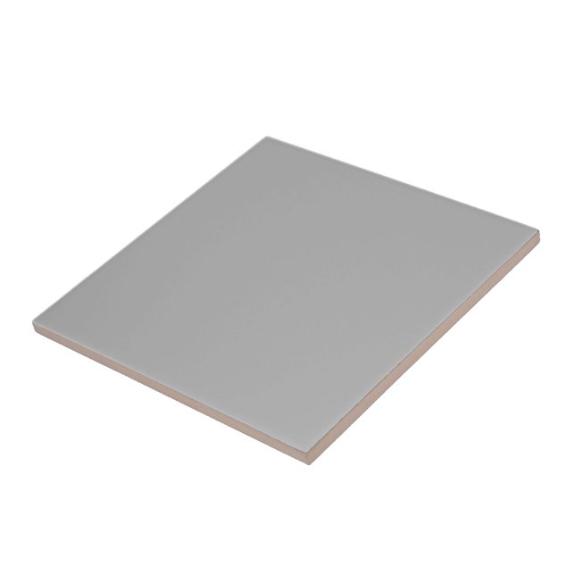 Stylish Soft Grey Ceramic Tile 4.25 Inch Square (Side)