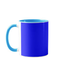 Stylish Solid Blue Combo Mug