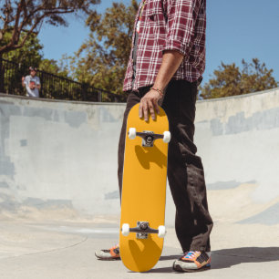 Stylish Solid Orange Skateboard Perfect for Tricks