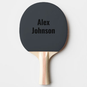 Stylish & Sophisticated Onyx Black Monogram Ping Pong Paddle