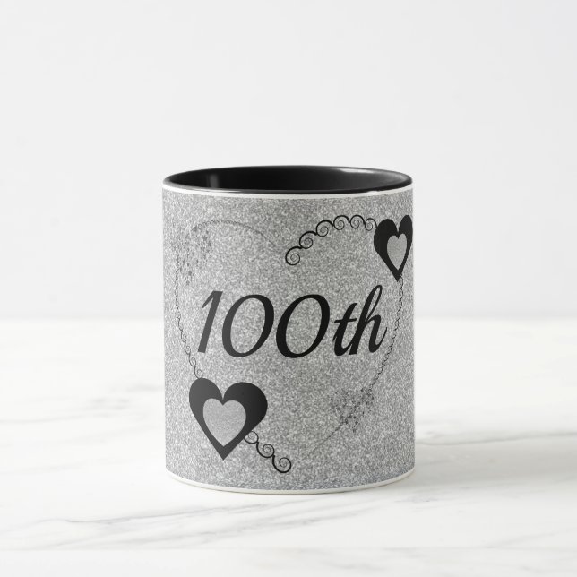 Stylish special birthday mug 100th (Center)