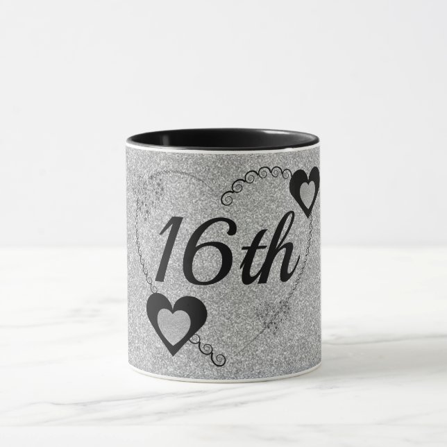 Stylish special birthday mug 16th (Center)
