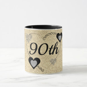 Stylish special birthday mug 90th