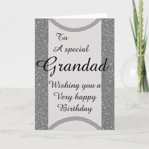 Stylish special grandad Birthday card